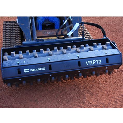 skid steer pad foot roller|bradco skid steer rollers.